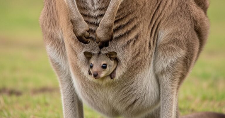 Foofa in Kanga's Pouch