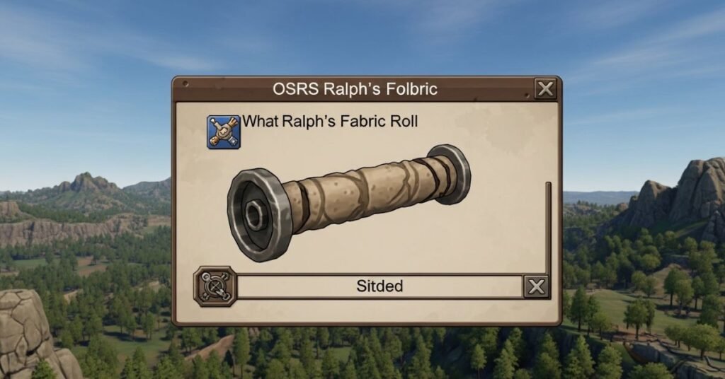 osrs ralph's fabric roll